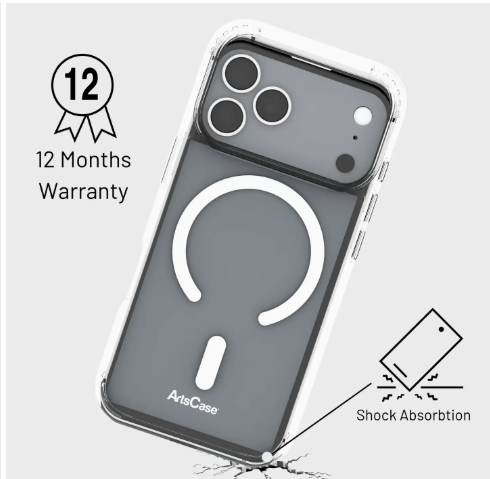 Iphone 17 Pro Max Clear Case with Magsafe – Impact Hybrid